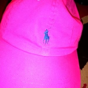 Hot Pink  womens Polo cap
